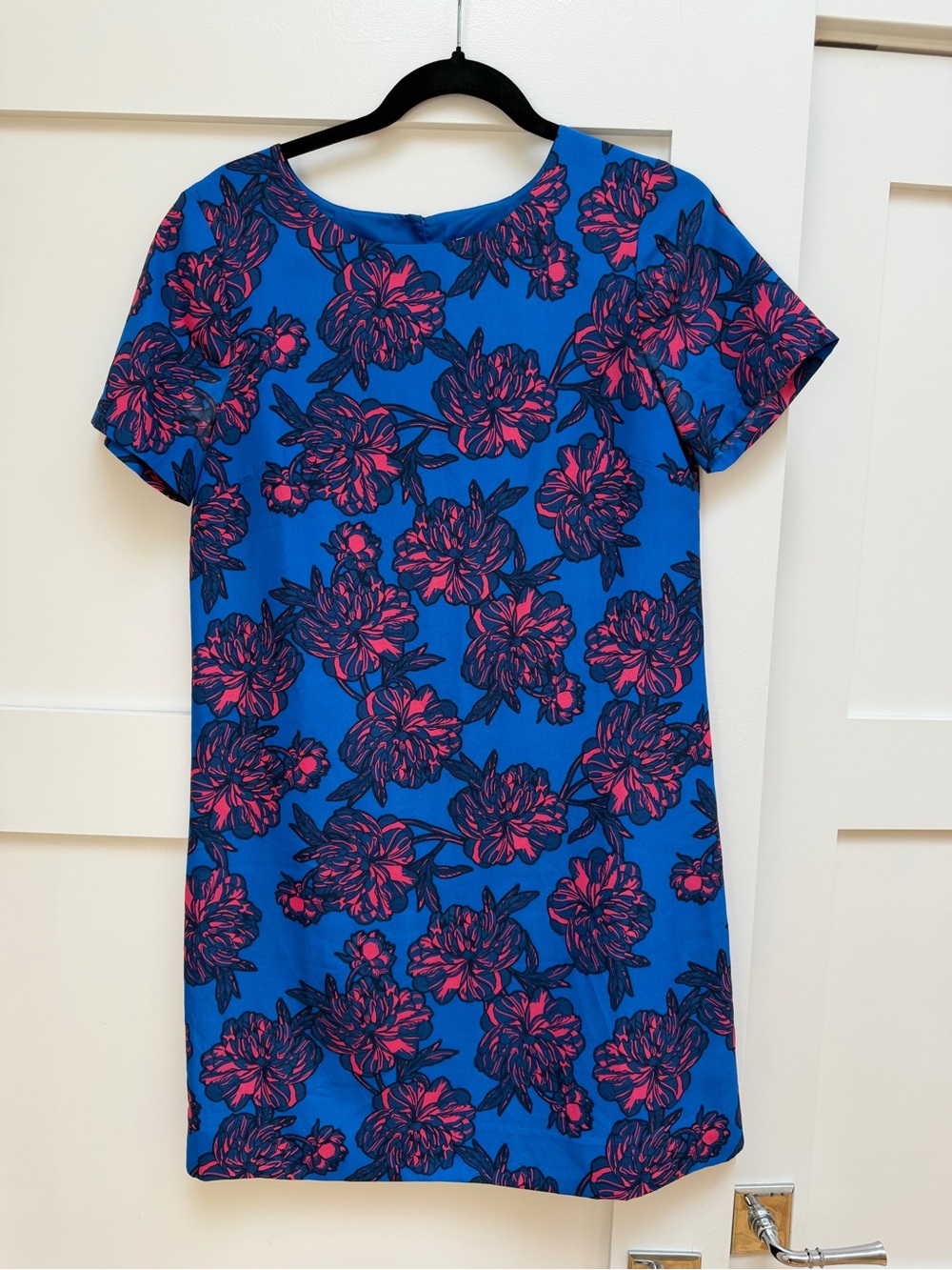 Jcrew Blue & Pink Floral Mini Dress
